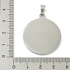 304 Stainless Steel Pave Natural Shell Pendants STAS-H222-02P-3