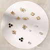 Exquisite 925 Sterling Silver Stud Earrings Sets for Girls Women WG93702-39-1