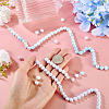 2Strands 2 Colors Anti-Tarnish Electroplate Glass Beads Strands GLAA-TA0003-78-7