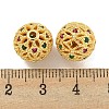 Rack Plating Brass Cubic Zirconia Beads KK-L215-330A-G-3