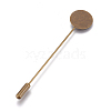 Brass Brooch Findings KK-WH0033-23AB-3