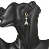 Alloy Glass Hoop Dangle Earrings EJEW-JE07300-2