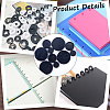 36Pcs 3 Styles Plastic Loose Leaf Ring Round Binder Discs DIY-CP0010-96B-5