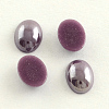 Pearlized Plated Opaque Glass Cabochons PORC-S804-4x6-16-1