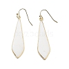 Natural White Shell  Dangle Earrings EJEW-P145-03F-1