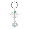 Acrylic Heart with Bowknot Keychains KEYC-JKC00612-02-1