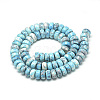 Synthetic Ocean White Jade Beads Strands LS-G-S257-5x10mm-02-2