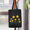 DIY Sunflower Pattern Tote Bag Embroidery Kit PW22121385804-1