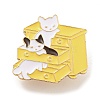 Cartoon Style Cat Enamel Pins JEWB-Q035-02B-1