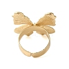 Butterfly Alloy Open Cuff Rings for Women RJEW-U006-06B-G-4