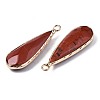 Natural Red Jasper Pendants G-S359-319E-3