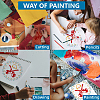 MAYJOYDIY US 1Pc PET Hollow Out Drawing Painting Stencils DIY-MA0005-60B-6