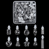 20Pcs 10 Styles Clear Glass Wishing Bottle Pendants GLAA-FS0002-19-1