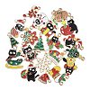 Christmas Alloy Enamel Pendants ENAM-G234-01A-2