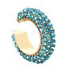 Alloy Rhinestone Cuff Earrings for Women WG12945-01-1