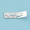 Rectangle Iron Snap Hair Clip Findings PHAR-A011-07P-4