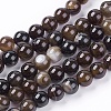 Natural Agate Beads Strand X-G-L083-8mm-06-1