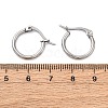 304 Stainless Steel Hoop Earrings EJEW-D195-M-2