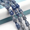 Dyed & Heated Natural Blue Aventurine Beads Strands G-P528-G03-01-2