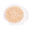 Transparent Spray Painted Glass Beads X1-EGLA-N018-4mm-09-1