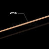 Half Round Brass Wire for Jewelry Making CWIR-WH0003-02G-3