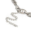304 Stainless Steel Oval Link Chains Bracelets for Men & Women BJEW-D042-22A-P-3