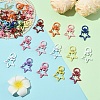 30Pcs Spray Painted Eco-Friendly Alloy Swivel Snap Hooks Clasps FIND-YW0008-98-4