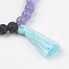 Natural Quartz(Dyed) Stretch Bracelets BJEW-JB03948-06-2