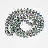 Electroplate Glass Beads Strands EGLA-Q083-8mm-D05-2