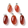 Natural Agate Dyed Pendants G-Q016-03F-1