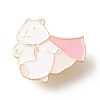 Cute Bear with Cloak Enamel Pin JEWB-C012-05B-1