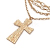 Alloy Multi Layered Necklaces for Women NJEW-U013-04G-3