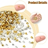 1200Pcs 2 Colors Brass Crimp Beads KK-FS0001-37-2