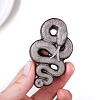 Natural Obsidian Carved Snake Figurines PW-WG1177F-02-1