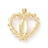 Brass with ABS Plastic Imitation Pearl Pendants KK-G460-06G-2