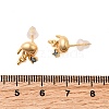 Brass Stud Earrings EJEW-C158-11A-G-5