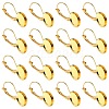 10Pcs Brass Leverback Earring Findings KK-YW0002-21G-1