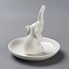 Elephant Shape Porcelain Jewelry Plate DJEW-WH0015-29-2