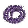 Natural Amethyst Beads Strands G-M445-8MM-01F-3