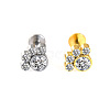 316L Surgical Stainless Steel & G23 Titanium Crystal Rhinestone Labrets for Women Men WG3A239-21-1