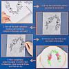 CRASPIRE 2 Sets 2 Style PVA & Cloth Water-soluble Embroidery Aid Drawing Sketch DIY-CP0009-92B-6