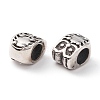 304 Stainless Steel European Beads STAS-M298-03AS-3