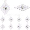10Pcs 304 Stainless Steel Pendants STAS-NB0001-28-1