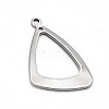 Triangle Ring 304 Stainless Steel Pendants STAS-N073-20-1