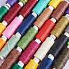 12Rolls 12 Colors Waxed Polyester Cord YC-SZ0001-03B-6