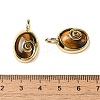 Natural Tiger Eye Oval Pendants G-K371-01G-02-3