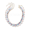 4Pcs 4 Style Natural Pearl & Glass Seed Beaded Necklaces Set NJEW-JN04080-1