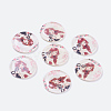 Tempered Glass Cabochons GGLA-33D-14-1