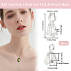 Beebeecraft 8Pcs 925 Sterling Silver Pendant Bails STER-BBC0005-49S-2