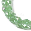 Opaque Solid Color Electroplate Glass Beads Strands EGLA-N013-J4mm-B04-3